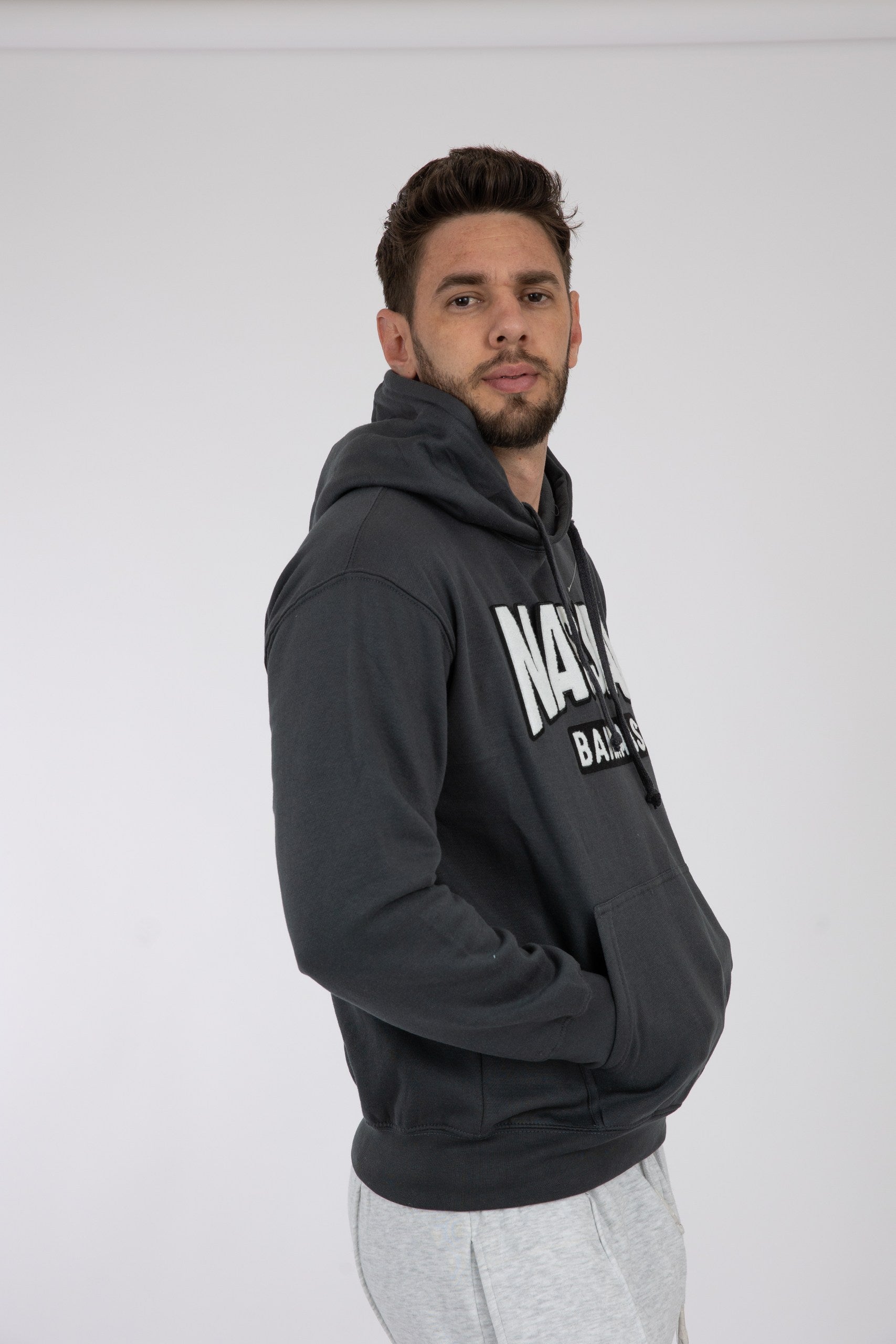 Adult Solid Hoodie Pepper