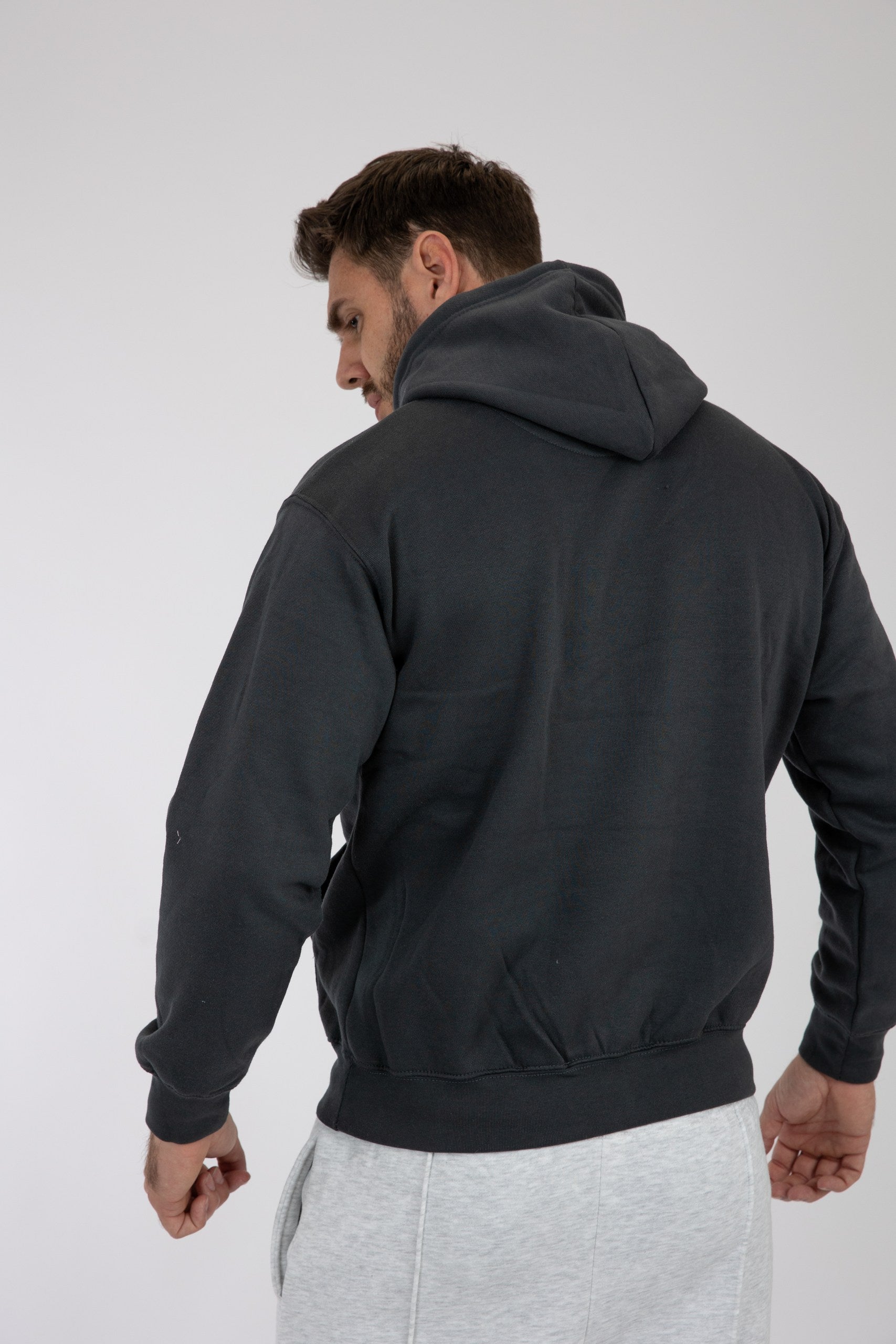 Adult Solid Hoodie Pepper
