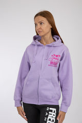 Adult Zipper Solid Hoodie Lavender