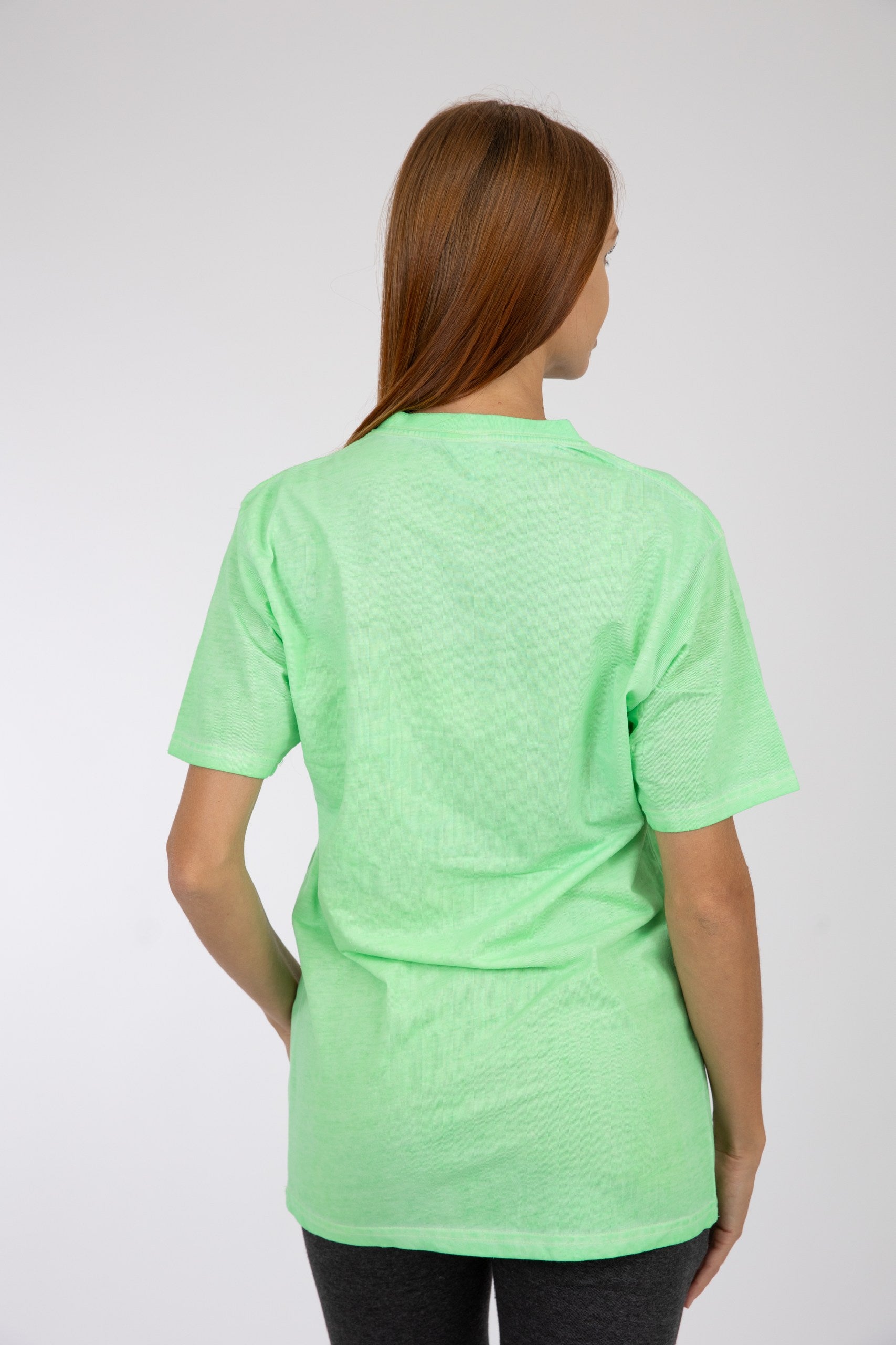 Adult Solid T-Shirts Mint Green
