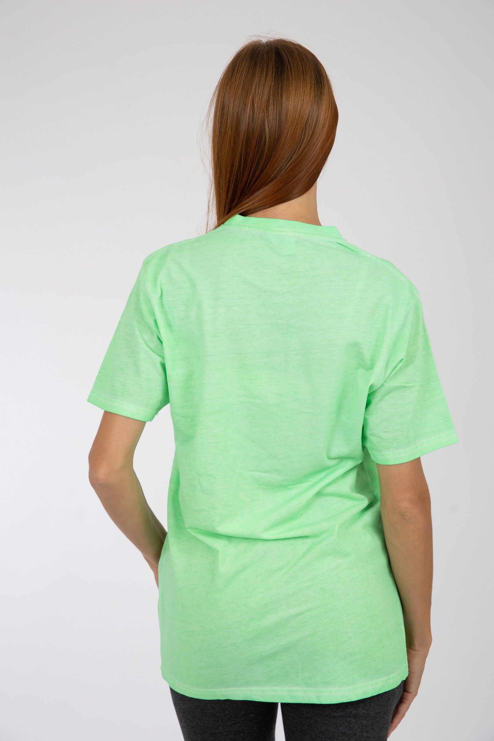 Adult Solid T-Shirts Mint Green