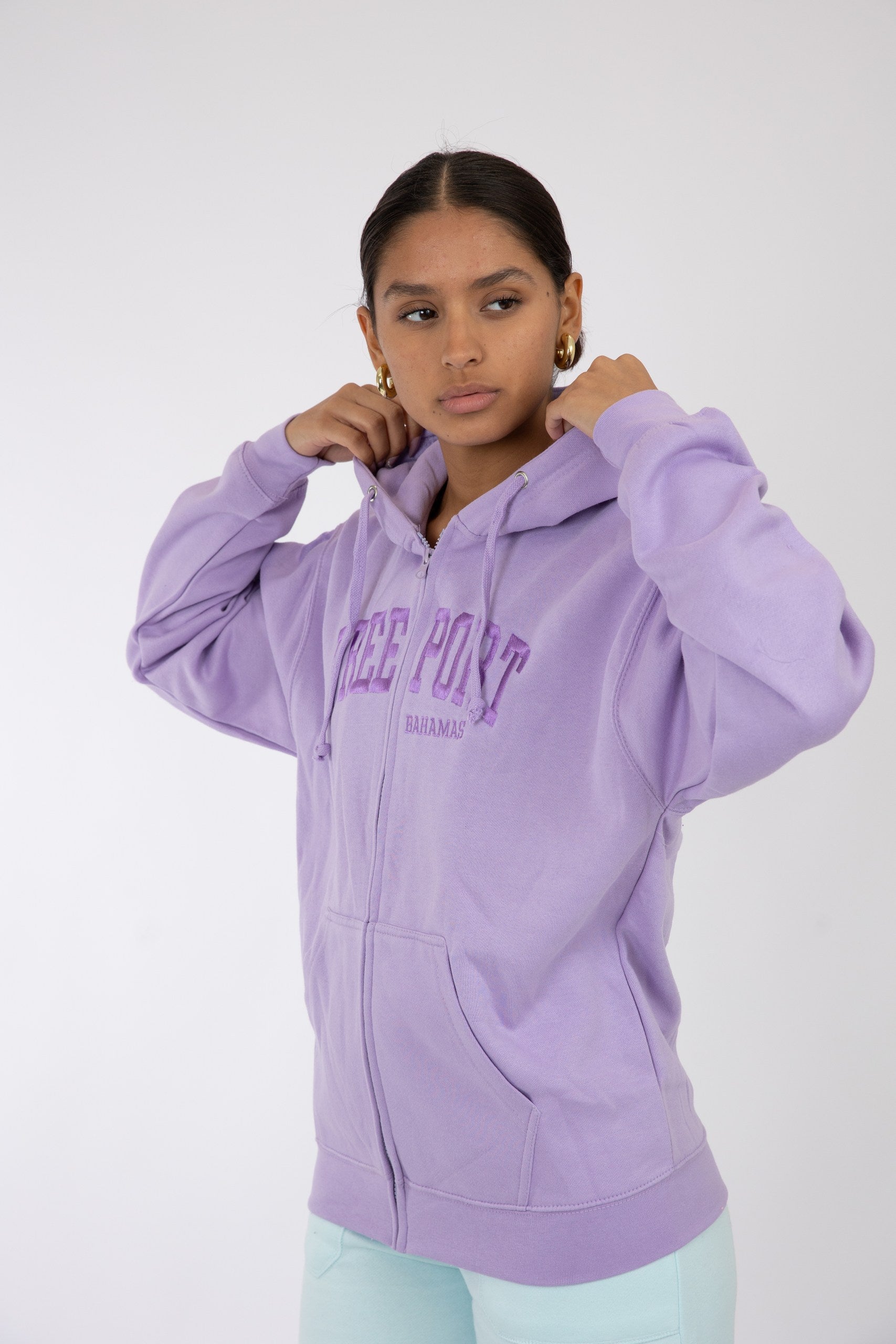 Adult Zipper Hoodie Mauve