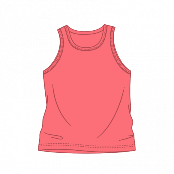 Youth Solid Tank Top Coral Silk (TT-200)