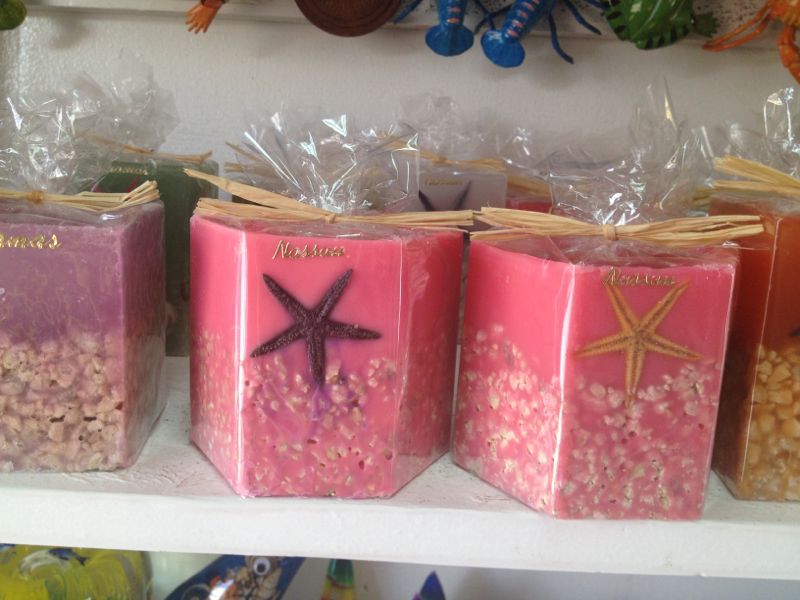 Seashell starfish candles